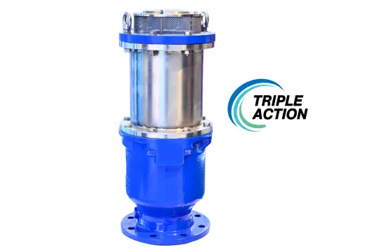 triple fuction air release valve for sewage